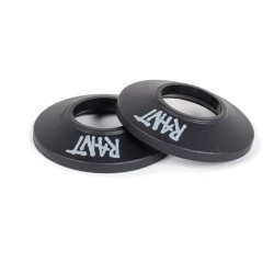 Rant Party Plastic Front Hub Guard Black (Pair)